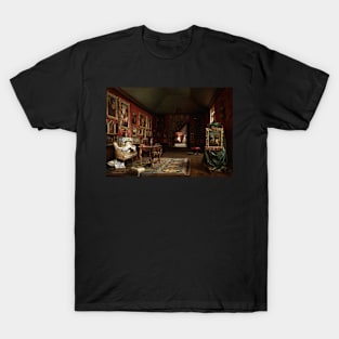 The Painter's Studio by Ignacio de Leon y Escosura T-Shirt